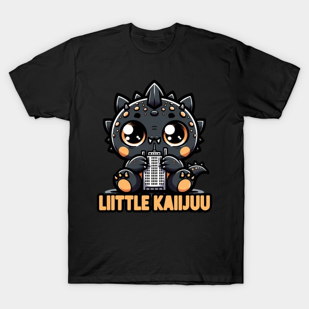 Little Kaiju - Adorable City Monster T-Shirt by Unlogico